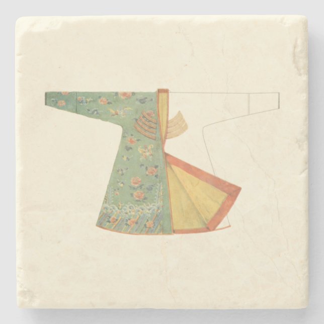 Dessous-de-verre En Pierre Dessin de Kimono semi-fini (Devant)