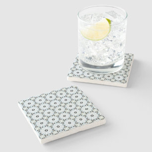 Dessous-de-verre En Pierre dessous de verre à motif géométrique symétrique dé