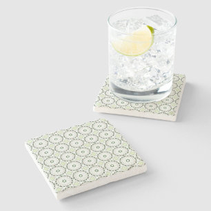 Dessous-de-verre En Pierre dessous de verre à motif géométrique symétrique dé