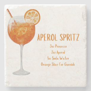Dessous-de-verre En Pierre Dessous de verre Aperol Spritz