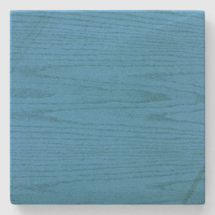 Dessous-de-verre En Pierre Dessous de verre Carré Aqua Blue Woodgrain