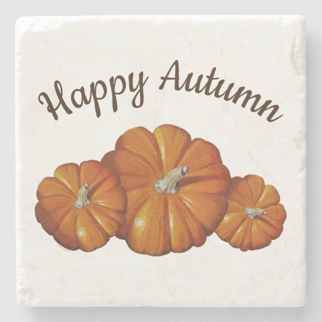 Dessous-de-verre En Pierre Dessous de verre citrouille (Devant)