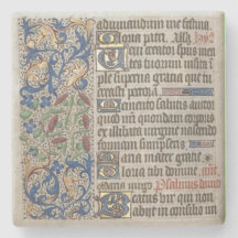 dessous de verre d'art de manuscrit de bible