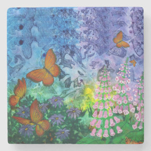Dessous-de-verre En Pierre Dessous de verre d'asile de monarque