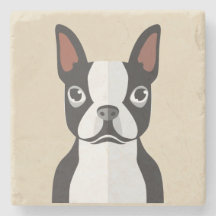 Dessous de verre de Boston Terrier