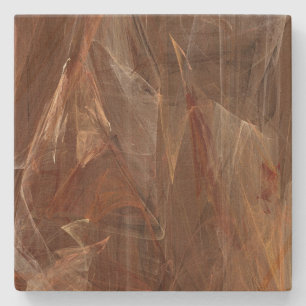 Dessous-de-verre En Pierre Dessous de verre de Carré Brown et fragile