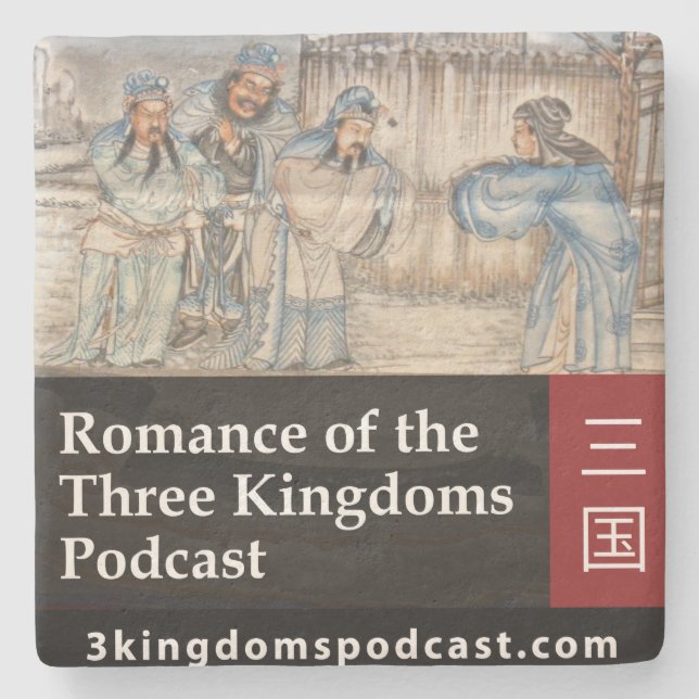 Dessous-de-verre En Pierre Dessous de verre de chaux de Podcast de trois (Devant)