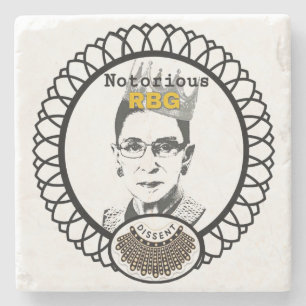 Dessous-de-verre En Pierre Dessous de verre de dissidence RBG, Dessous de ver