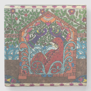 Dessous-de-verre En Pierre Dessous de verre de la mariée indienne