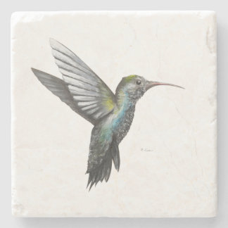 Dessous-de-verre En Pierre Dessous de verre de marbre des colibris