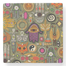 DESSOUS DE VERRE de mousse TALISMANS