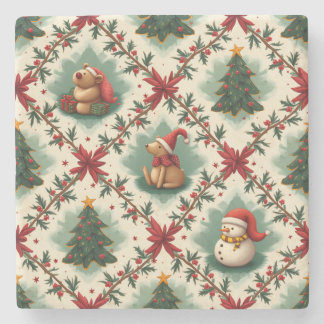 Dessous-de-verre En Pierre Dessous de verre de Noël