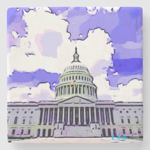 Dessous-de-verre En Pierre Dessous de verre de pierre de capitol des USA