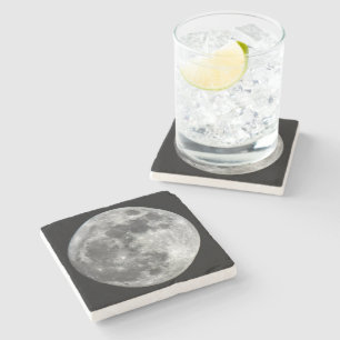 Dessous-de-verre En Pierre Dessous de verre de pierre de la lune de super-lun