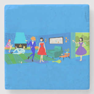 Dessous-de-verre En Pierre Dessous de verre de pierre de la soirée cocktail A