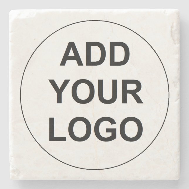 Dessous-de-verre En Pierre Dessous de verre de pierre de logo personnalisé (Devant)