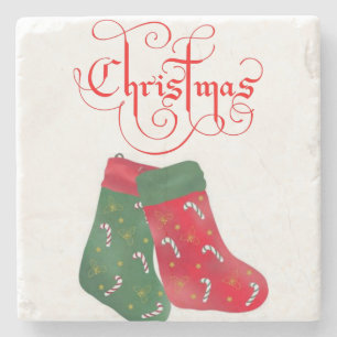 Dessous-de-verre En Pierre Dessous de verre de pierre de marbre rempli Noël