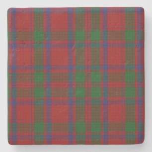 Dessous-de-verre En Pierre Dessous de verre de pierre de plaid de tartan de