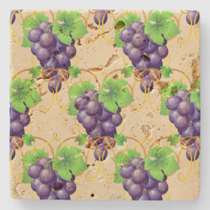 Dessous-de-verre En Pierre Dessous de verre de pierre de raisins
