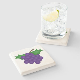 Dessous-de-verre En Pierre Dessous de verre de pierre de raisins