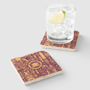 Dessous-de-verre En Pierre Dessous de verre de pierre égyptien Hiéroglyphes