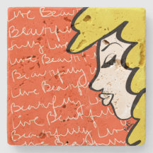 Dessous de verre de pierre magnifique