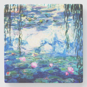 Dessous-de-verre En Pierre Dessous de verre de pierre Monet Rose Water Lys