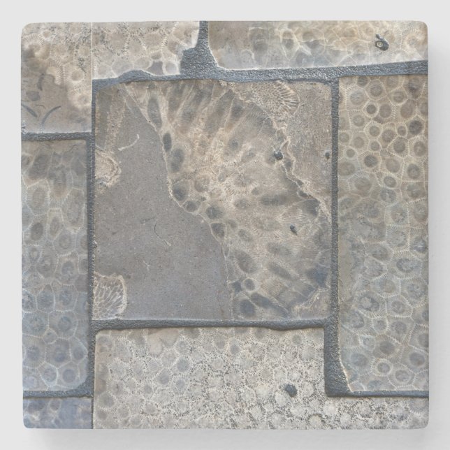 Dessous-de-verre En Pierre Dessous de verre de pierre Petoskey du Michigan (Devant)