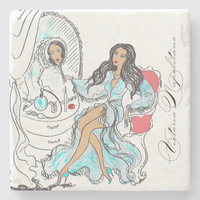 Dessous-de-verre En Pierre Dessous de verre de pierre Victoria Napolitano (Devant)