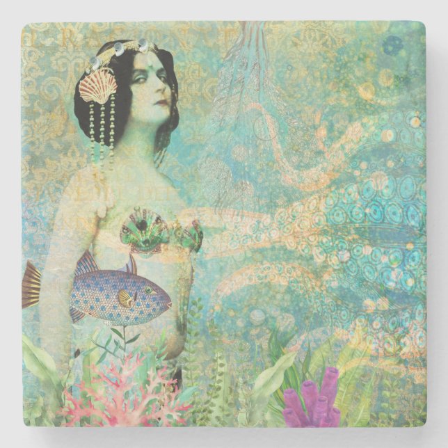 Dessous-de-verre En Pierre Dessous de verre de Sassy Mermaid (Devant)