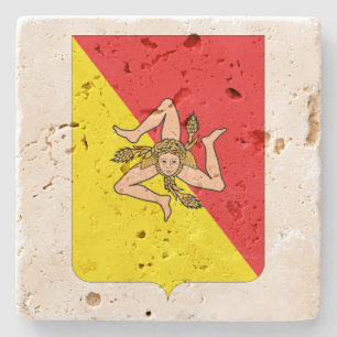 Dessous-de-verre En Pierre Dessous de verre de travertin de vin de crête de