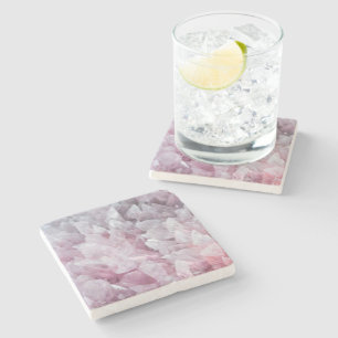 Dessous-de-verre En Pierre Dessous de verre d'énergie en quartz rose esprit c