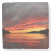 Dessous de verre d'or de marbre de coucher du