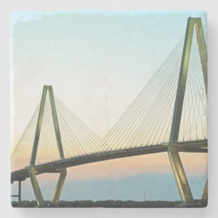 Dessous-de-verre En Pierre Dessous de verre du pont Ravenel, Charleston, Caro