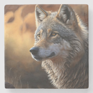 Dessous-de-verre En Pierre Dessous de verre en marbre-Loup