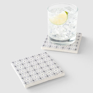 Dessous-de-verre En Pierre dessous de verre en pierre à motif géométrique déc