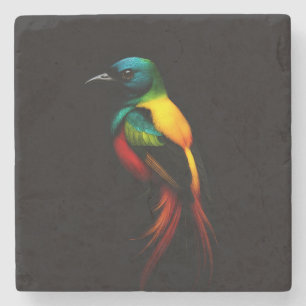 Dessous-de-verre En Pierre Dessous de verre en pierre Black 4 Luxe avec Rainb