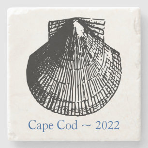 Dessous-de-verre En Pierre Dessous de verre en pierre de Cape Cod - Coquille