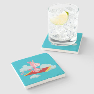 Dessous-de-verre En Pierre Dessous de verre en pierre de Cartoon de la moquet