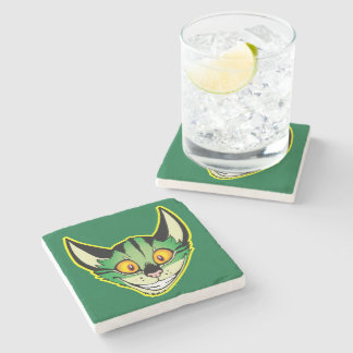 Dessous-de-verre En Pierre Dessous de verre en pierre de chat de dessin fluor