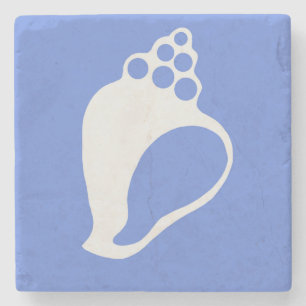 Dessous-de-verre En Pierre Dessous de verre en pierre de couleur bleue