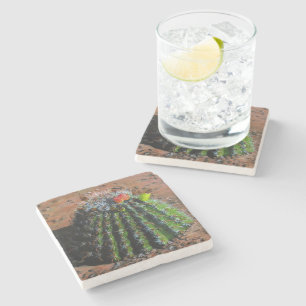 Dessous-de-verre En Pierre Dessous de verre en pierre de fût Cactus