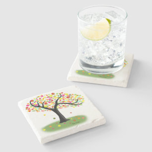 Dessous-de-verre En Pierre Dessous de verre en pierre de l'arbre d'automne