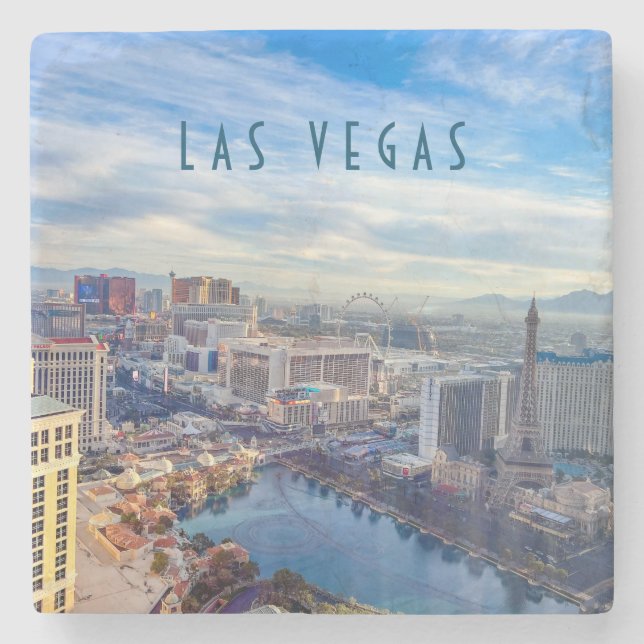 Dessous-de-verre En Pierre Dessous de verre en pierre de Las Vegas Skyline (Devant)