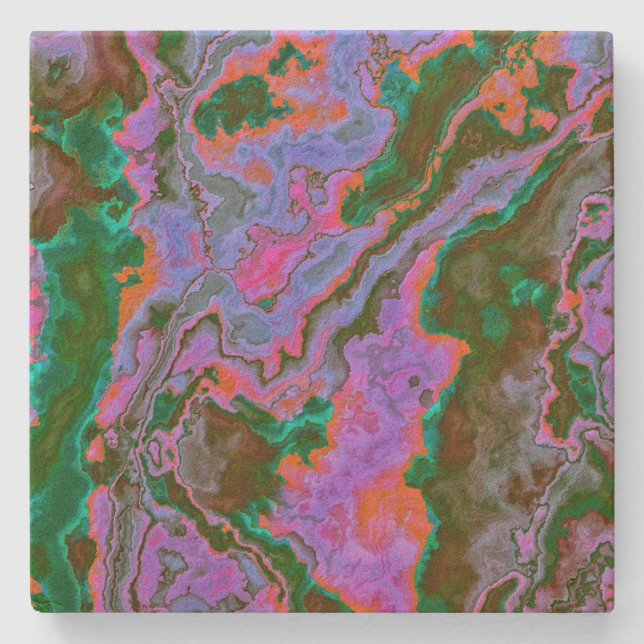 Dessous-de-verre En Pierre Dessous de verre en pierre de marbre aigre (Devant)