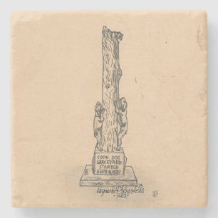 Dessous-de-verre En Pierre Dessous de verre en pierre de marbre de Coon Dog