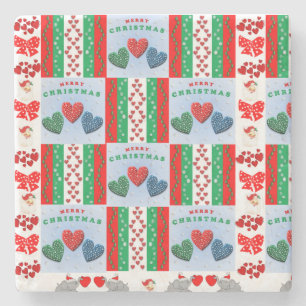 Dessous-de-verre En Pierre Dessous de verre en pierre de marbre de Noël, Joye