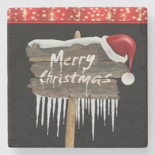 Dessous-de-verre En Pierre Dessous de verre en pierre de marbre de Noël, Joye