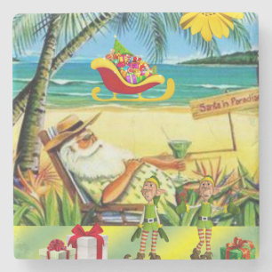 Dessous-de-verre En Pierre Dessous de verre en pierre de marbre de Noël, Summ