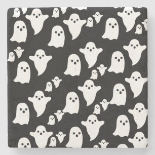 Dessous-de-verre En Pierre Dessous de verre en pierre de marbre Halloween